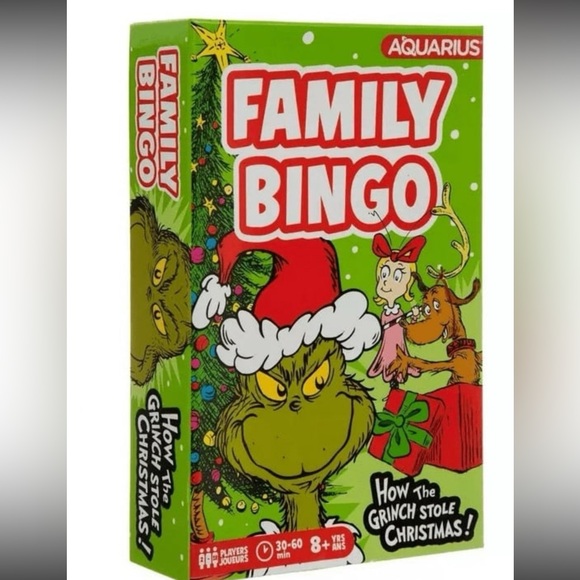 How the Grinch Stole Christmas Family Bingo Game - Picture 1 of 2